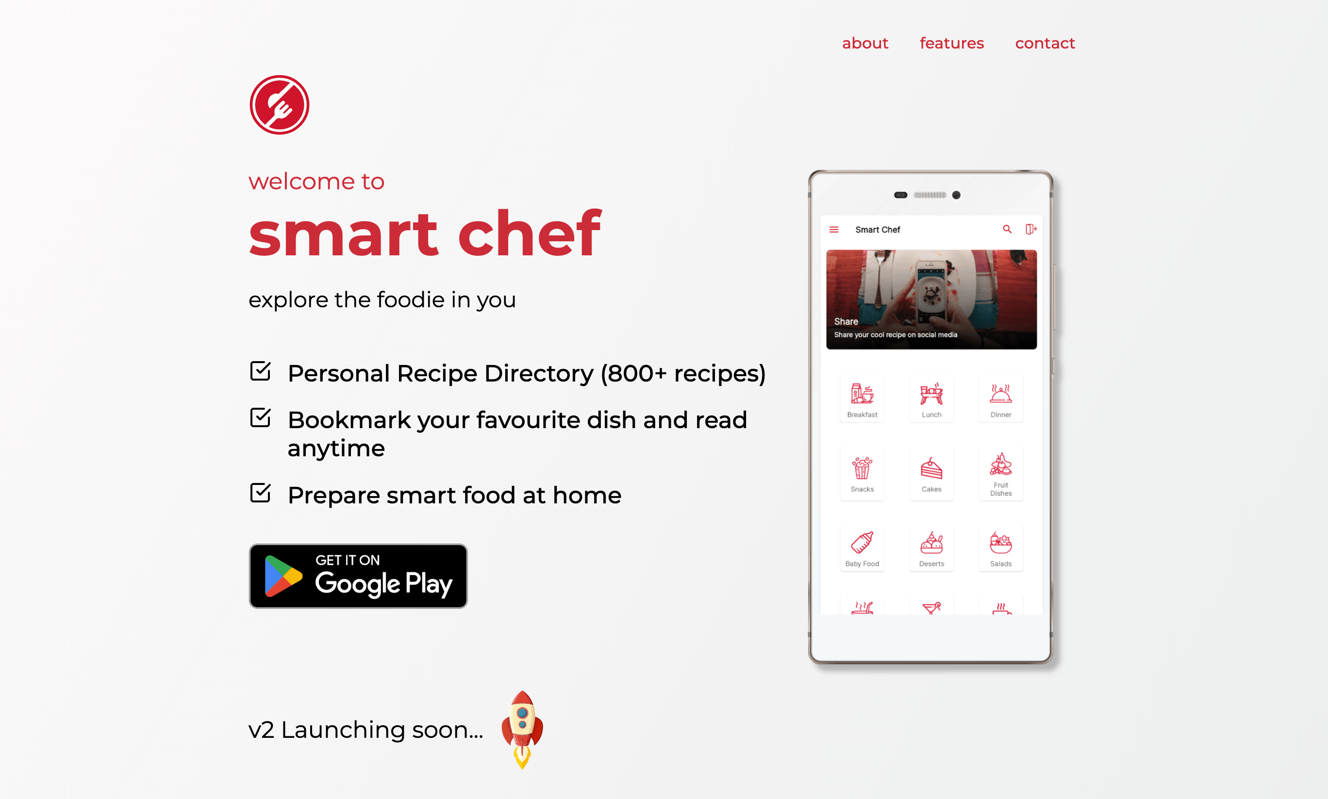 Smartchef product interface